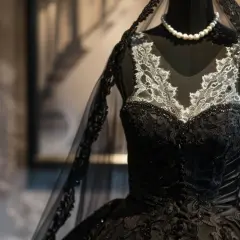Czarne suknie ślubne: Elegancja w najczystszej postaci